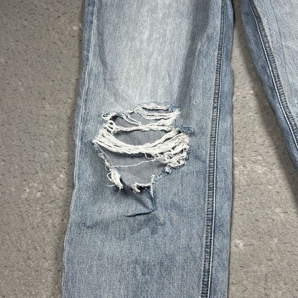 Ariat Jeans Womens 29 Blue Ultra High Rise Relaxed Straight Distressed Denim - Picture 16 of 16